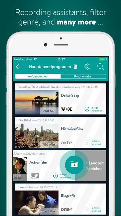 YouTV german TV, online video سکرین شاٹس