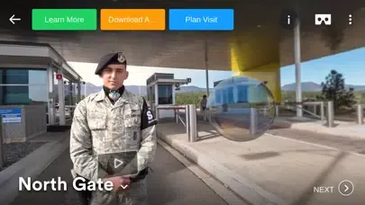Capturas de pantalla de USAFA Virtual Tour