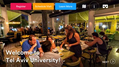 Screenshot di YouVisit Colleges
