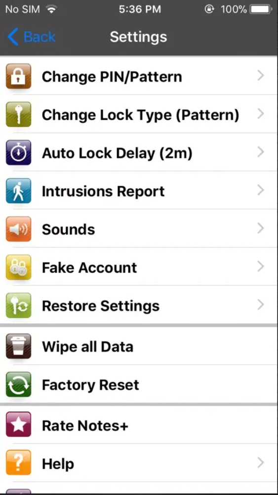 ภาพหน้าจอของ Private Notes+