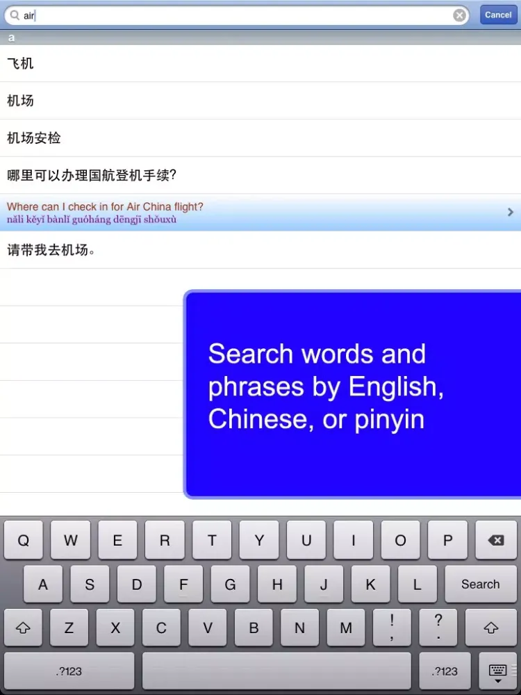 Chinese Words and Phrases iPad  스크린샷