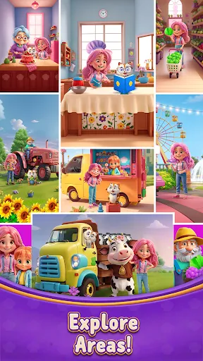 Foodie Match: Merging Puzzles 스크린샷