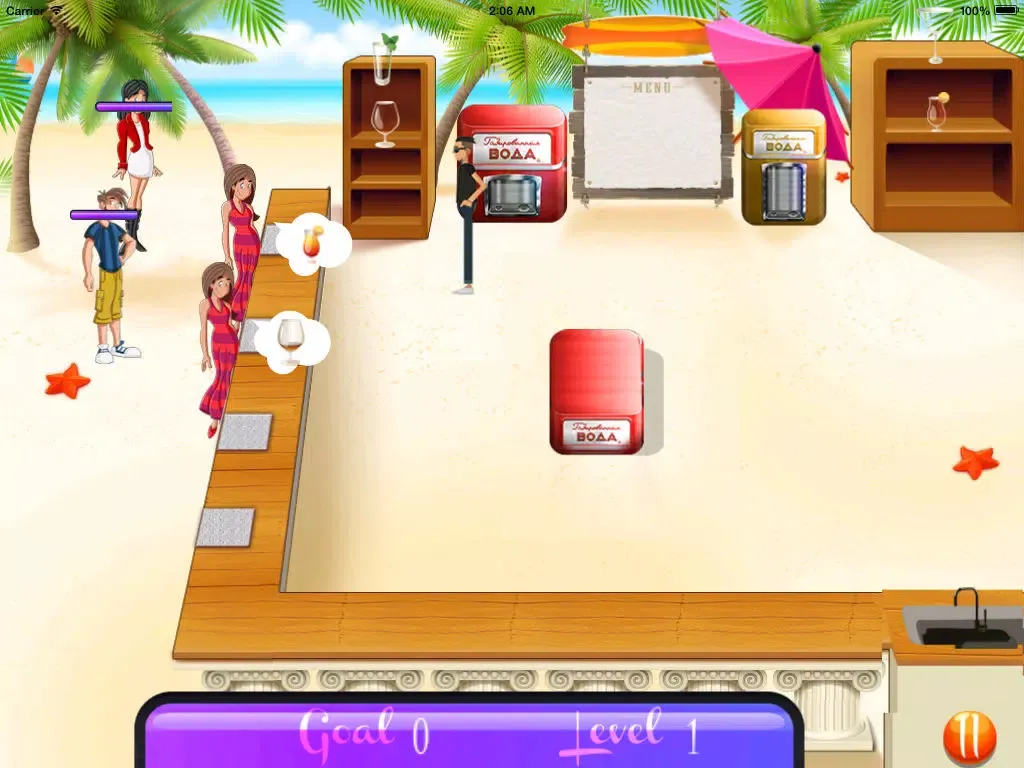 Cocktail Beach - Serve Drinks at the Sea iPad  स्क्रीनशॉट