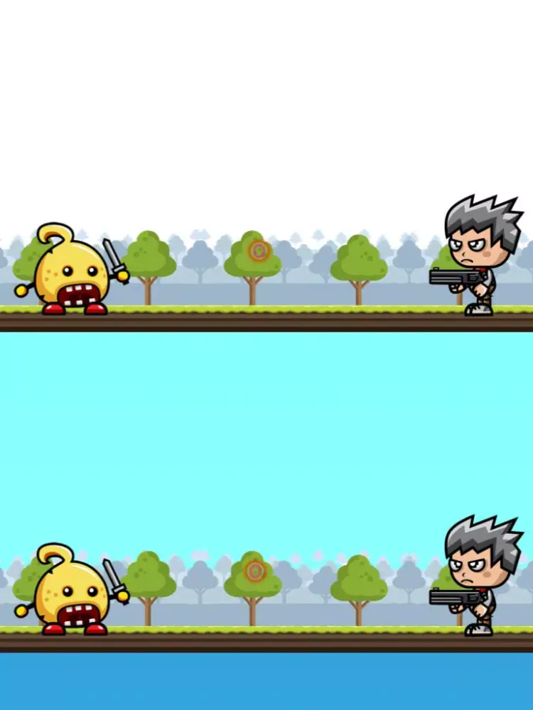Capturas de tela do Gun VS Sword - Automatic Blade Defend iPad 