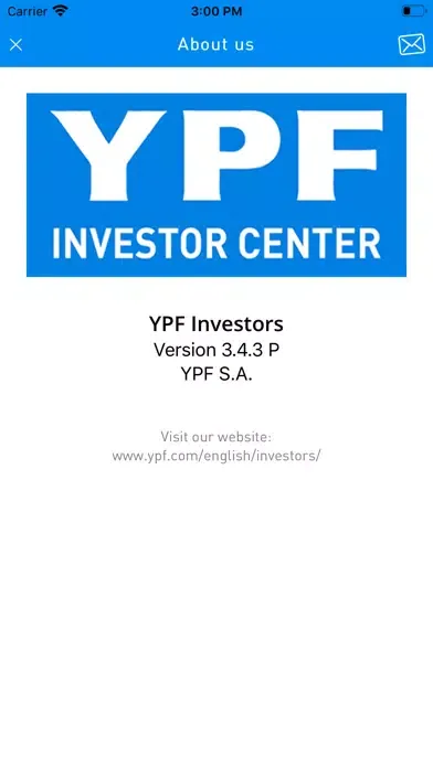 Tangkapan layar YPF Investors