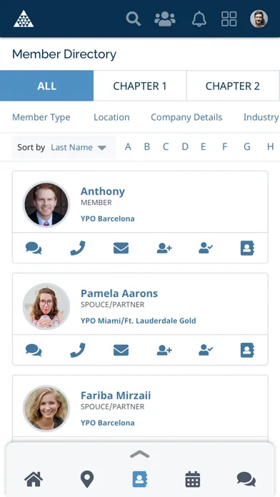YPO Connect Ekran Görüntüleri