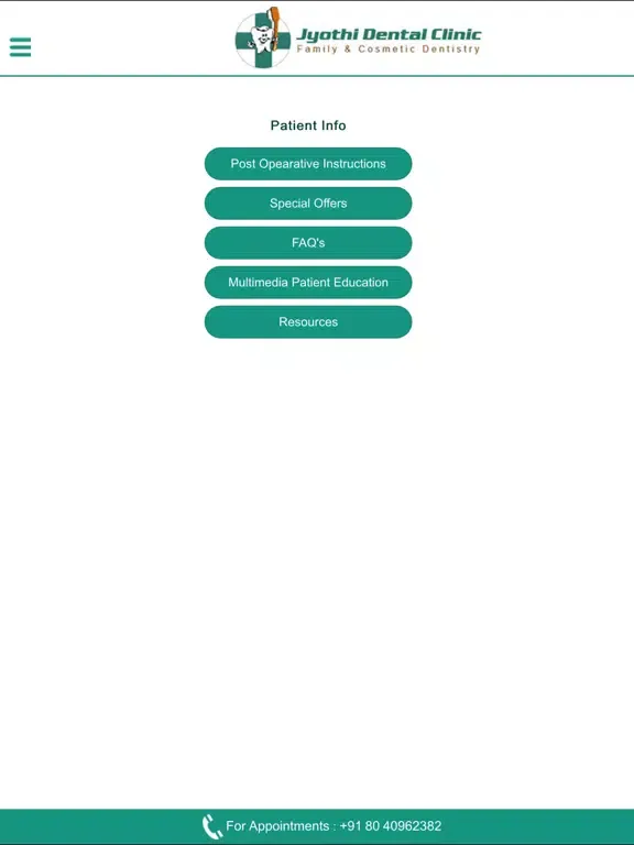 Capturas de pantalla de Jyothi Dental Clinic iPad 