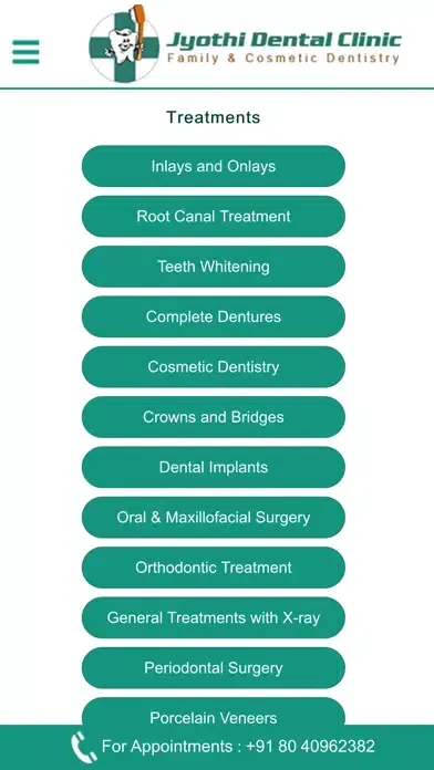 Capturas de pantalla de Jyothi Dental Clinic
