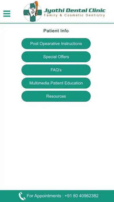 Capturas de pantalla de Jyothi Dental Clinic