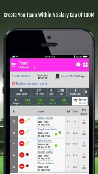 YPO Fantasy League スクリーンショット