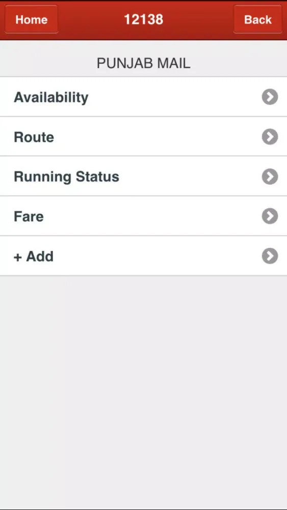 Zrzuty ekranu Indian Rail Train, IRCTC Info