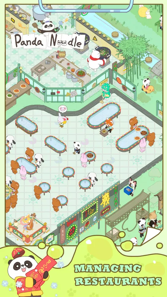 Ảnh chụp màn hình của Panda Noodle - Idle Game