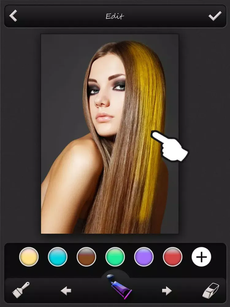 Hair Color Changer - Recolor Booth to Dye, Change & Beautify Hairstyle iPad 應用截圖