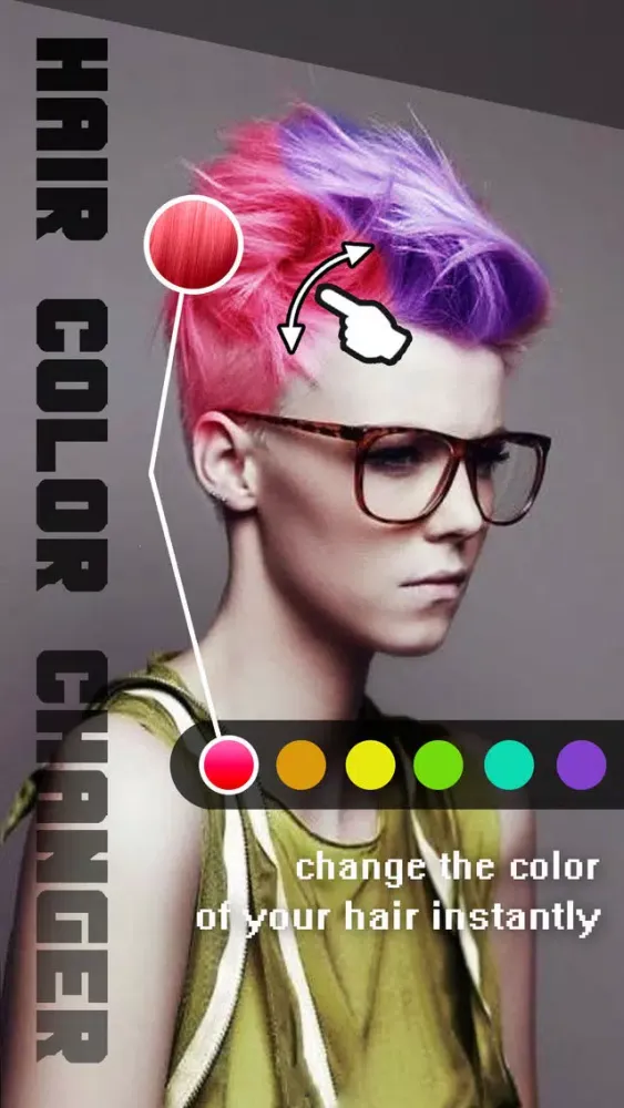 Hair Color Changer - Recolor Booth to Dye, Change & Beautify Hairstyle應用截圖