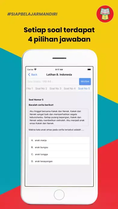 Tangkapan skrin Latihan Soal USP SD iPad 