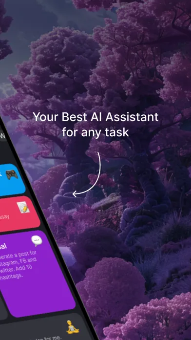 Capturas de tela do CatGPT - AI Chat Bot Assistant