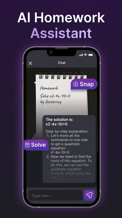 Capturas de tela do CatGPT - AI Chat Bot Assistant