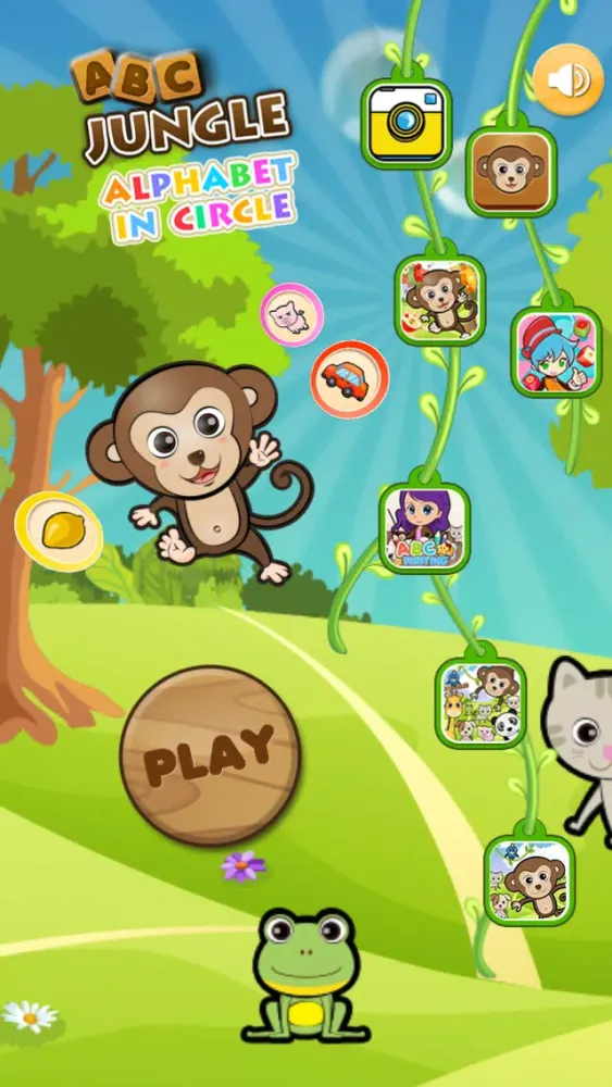 Tangkapan layar ABC Jungle Alphabet In Circle