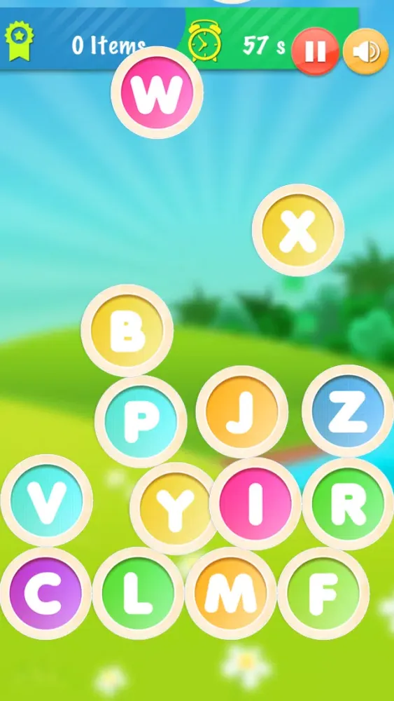 Tangkapan layar ABC Jungle Alphabet In Circle
