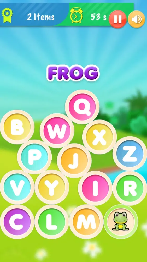 Tangkapan layar ABC Jungle Alphabet In Circle