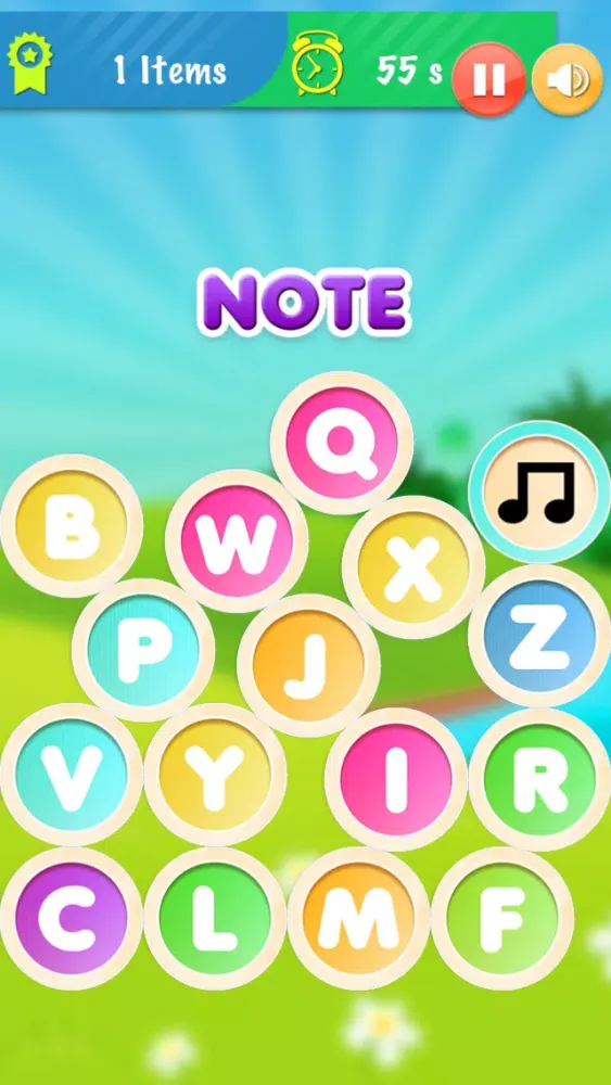 Tangkapan layar ABC Jungle Alphabet In Circle