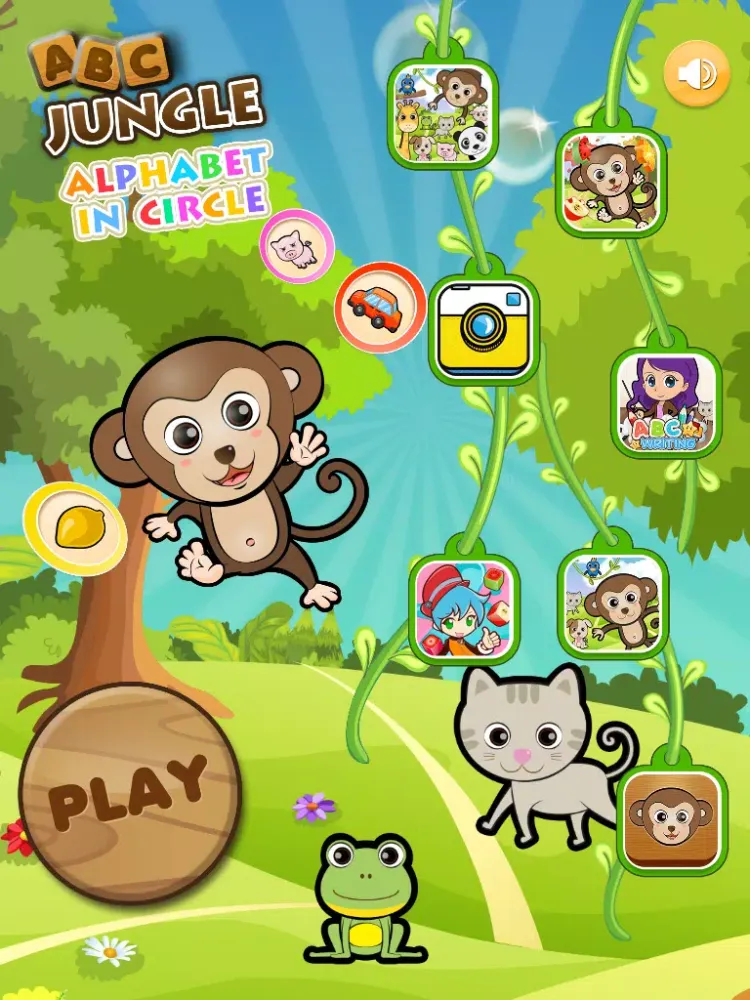 Tangkapan layar ABC Jungle Alphabet In Circle