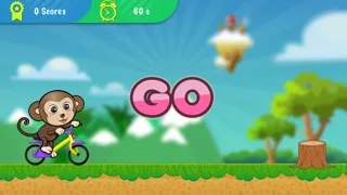 Capturas de pantalla de ABC Jungle Bicycle Adventure preschooler eLEARNING app