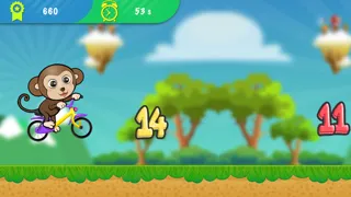 Capturas de pantalla de ABC Jungle Bicycle Adventure preschooler eLEARNING app