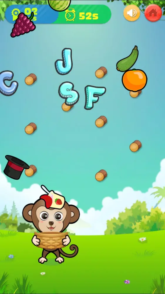 Capturas de tela do ABC Jungle Collector