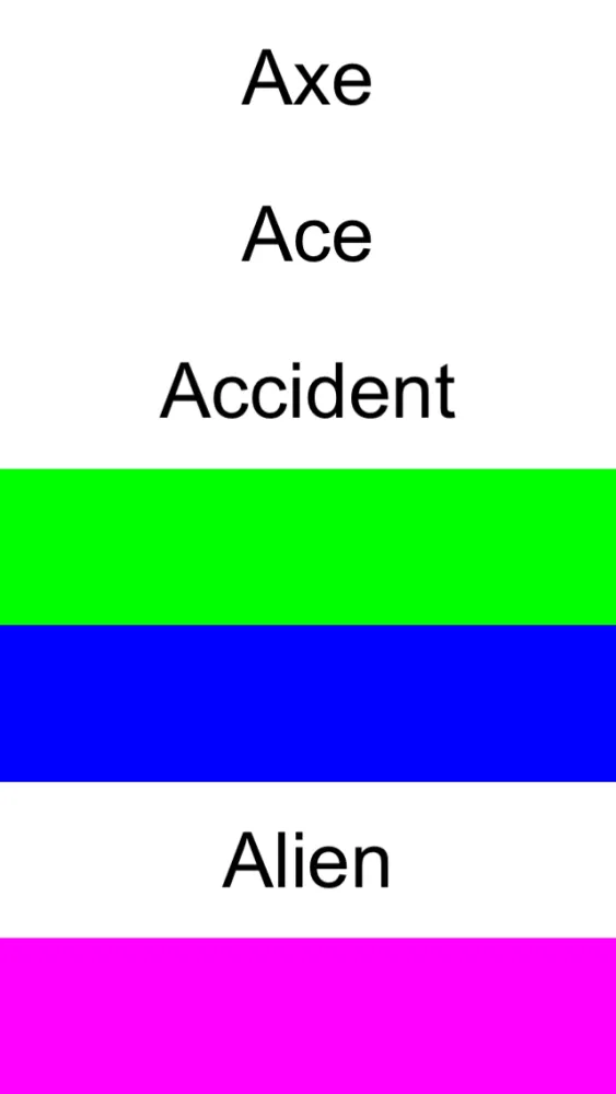 ABC Rainbow Flash Card スクリーンショット
