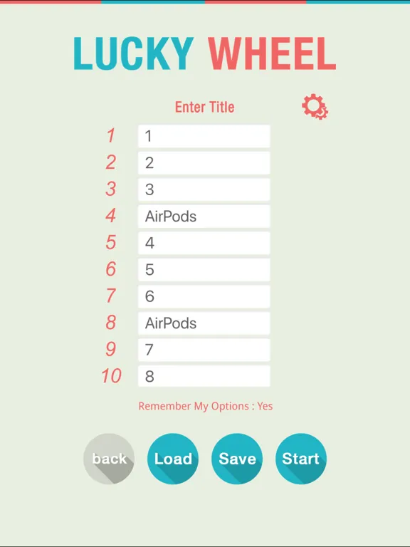 Capturas de pantalla de Lucky Wheel Lucky Draw iPad 
