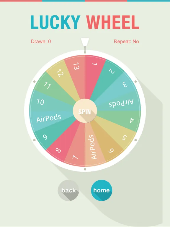 Capturas de pantalla de Lucky Wheel Lucky Draw iPad 
