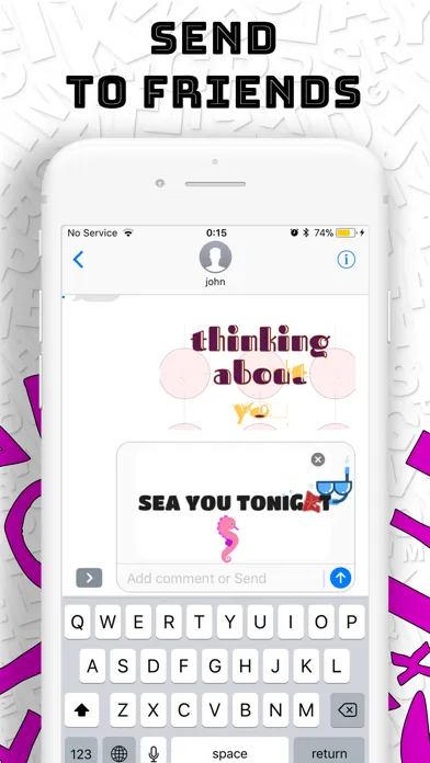 TA Animated Text Sticker Maker سکرین شاٹس