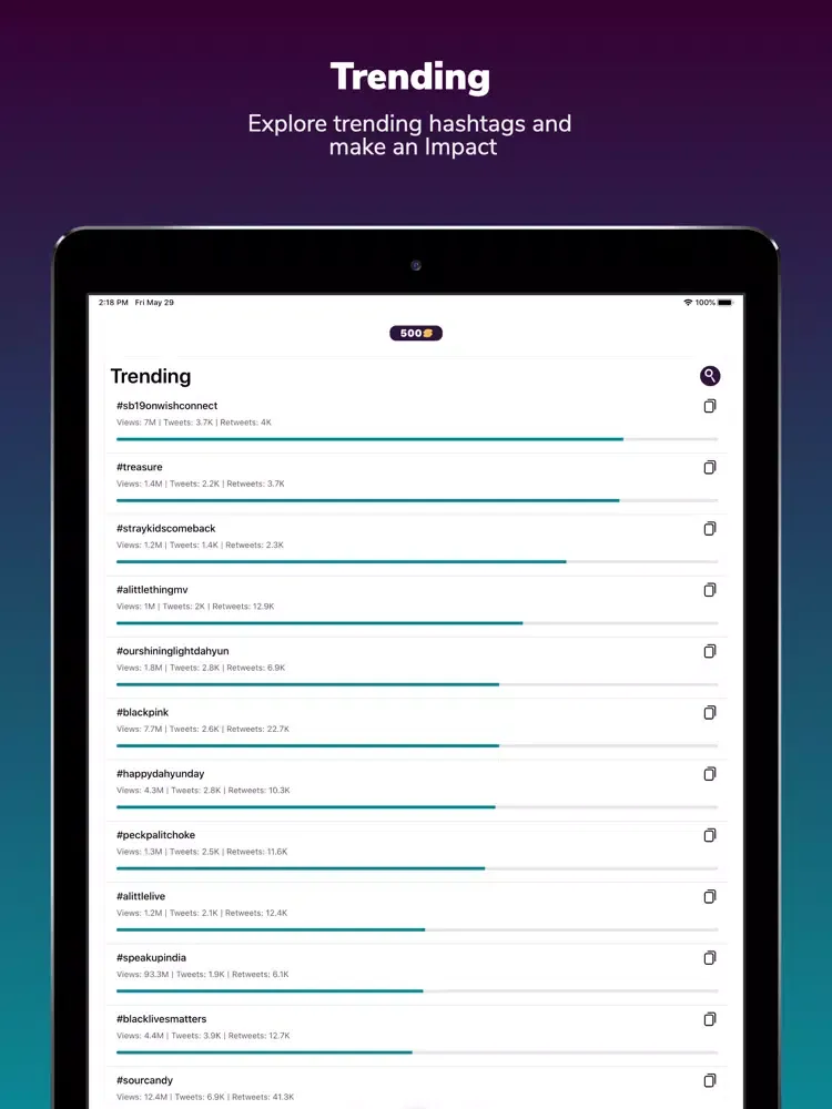 Captures d'écran de TikFame for Fans & Likes iPad 