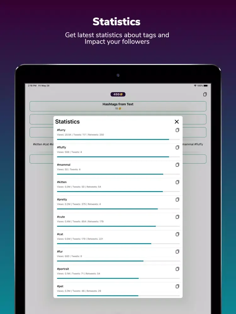 Captures d'écran de TikFame for Fans & Likes iPad 