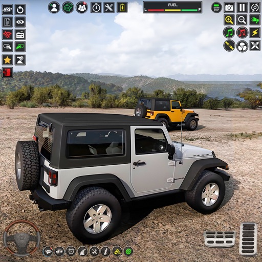 Jeep Driving Offroad 4X4