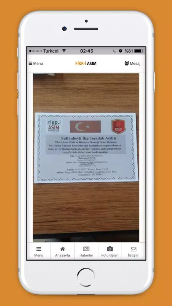 Zrzuty ekranu Fikr-i Asım - Fikir ve Düşünce Derneği