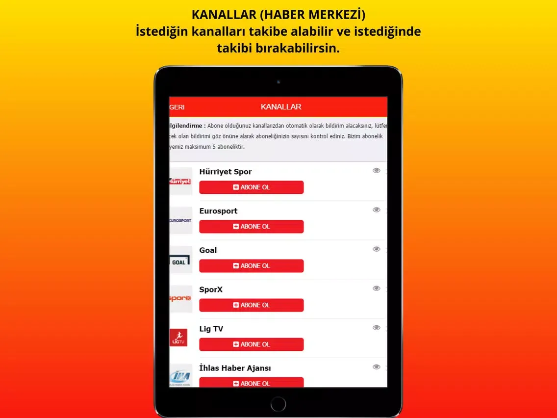 Ảnh chụp màn hình của GSLOVE - Sosyal Taraftar Uygulaması iPad 
