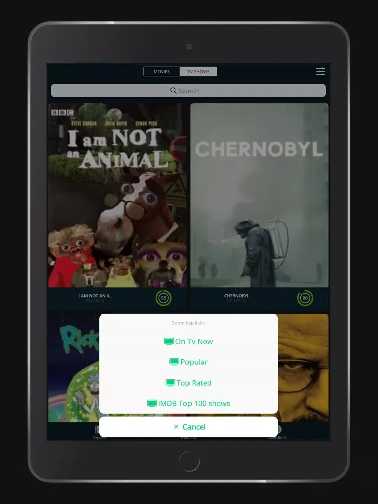 Morpho TV: Your Movie Manager iPad  Screenshots