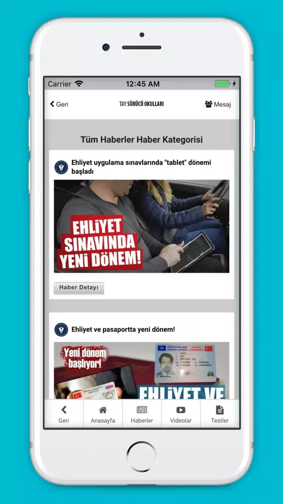 Capturas de pantalla de TAY Sürücü Okulları