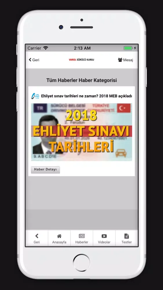 Varol Sürücü Kursu 스크린샷