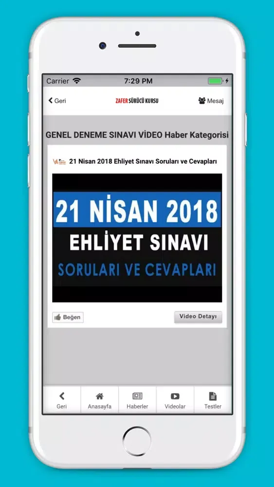 Capturas de pantalla de Zafer Sürücü Kursu B.Evler
