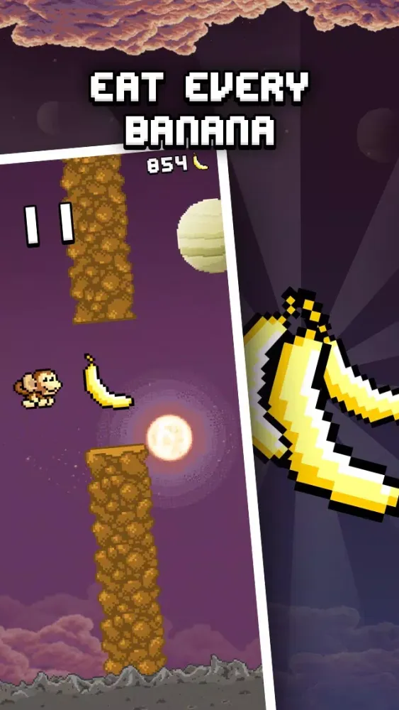 Cosmy Chimp - The flappy story of a monkey bird स्क्रीनशॉट