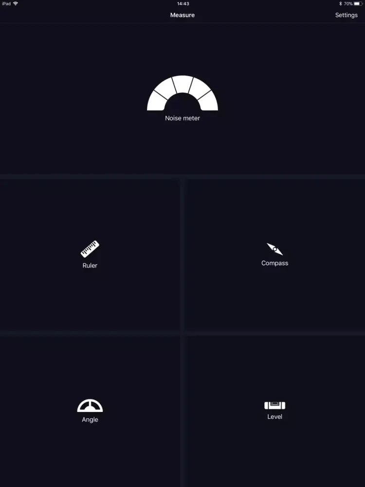Measure Tools: Noise Meter iPad  スクリーンショット