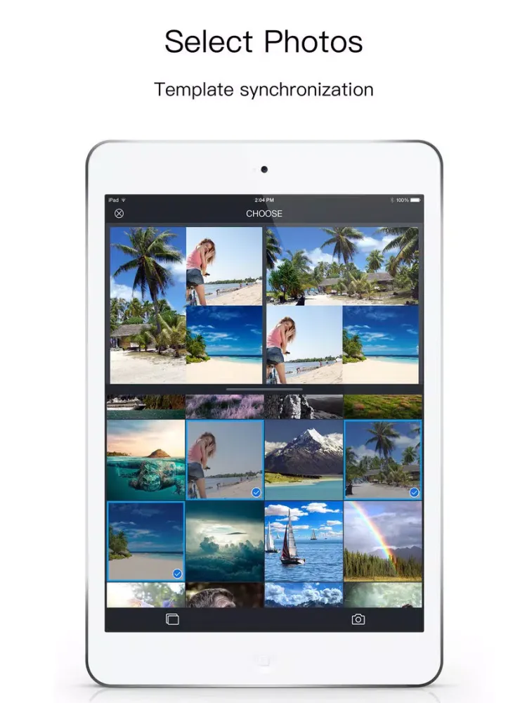 Layout Photo: picture collage editor app iPad  Screenshots
