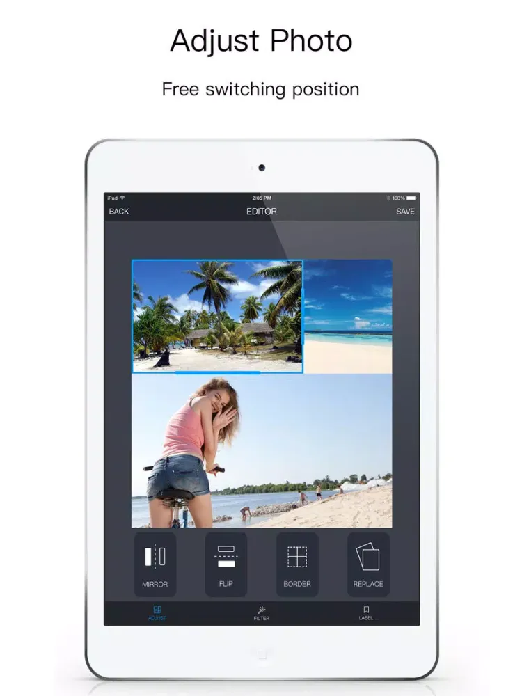 Layout Photo: picture collage editor app iPad  Screenshots
