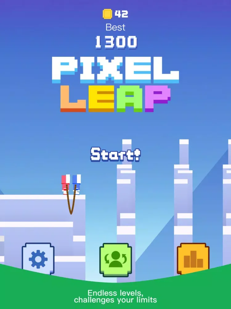 Pixel Leap: top hard games iPad  Screenshots