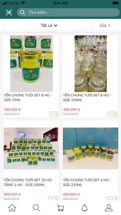Capturas de tela do Yến Sào Rạch Giá