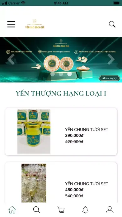 Capturas de tela do Yến Sào Rạch Giá