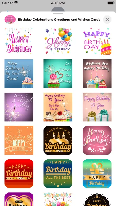 Birthday Celebrations Greeting应用截图